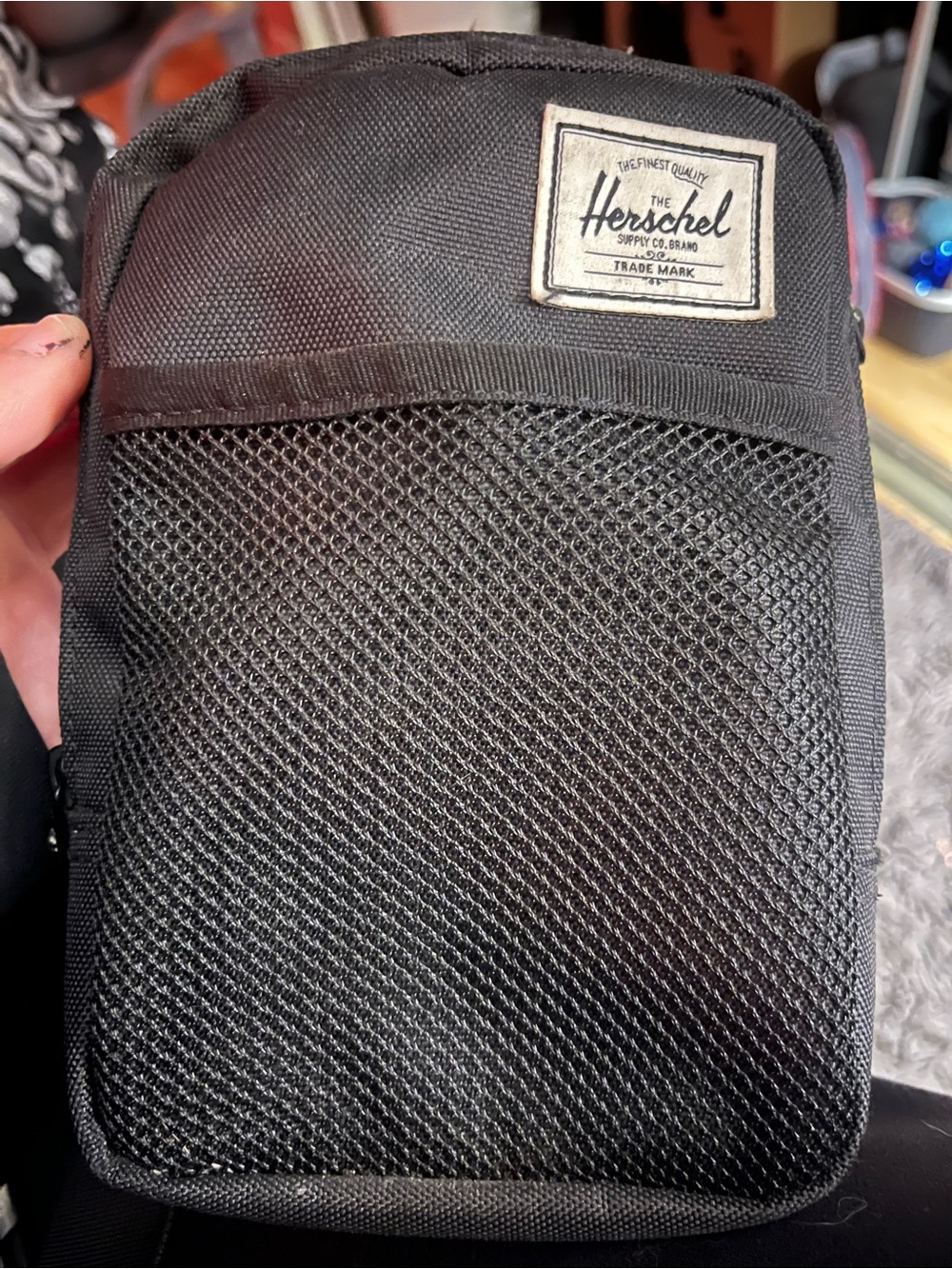 Herschel Supply Company Black Men's Mesh Front Sling Bag